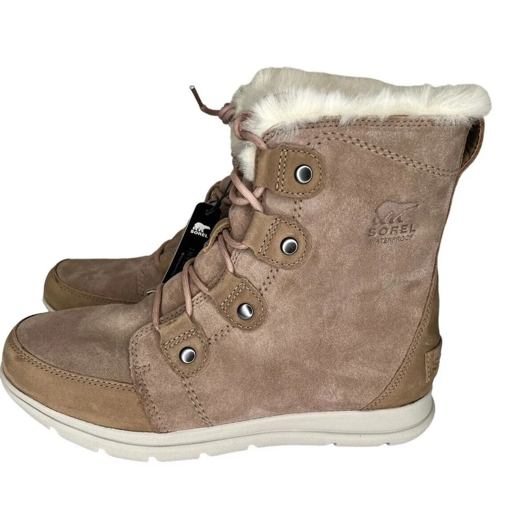 SOREL Explorer Joan‎ Ash Brown Winter Boots Women’s Size 10